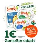 1€ Genießerrabatt auf Simply V Genießerscheiben oder Streichgenuss (Vegan)