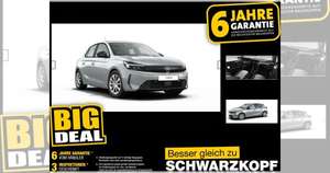 Opel Corsa, Privatleasing, 24 Monate, 10.000km/Jahr, 63€/Monat, LF 0,31, effekt.112€/Monat