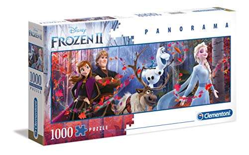 Clementoni Disney Frozen 2 – Puzzle 1000 Teile, Panorama Puzzle, für die ganze Familie, farbenfrohes Legespiel, ab 10 Jahren [Amazon Prime]