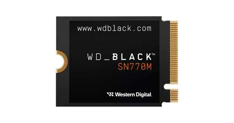 Nach Cashback 126,89 € - WD Black SN770M 2 TB NVME SSD 2230 Steam Deck, Asus ROG Ally, Legion Go kompatibel