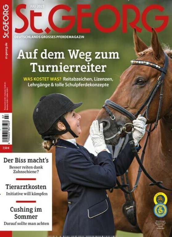 4 Pferdemagazine im Abo, z.B. Cavallo für 86,65 € + 50 € BestChoice-GS | Mein Pferd für 76,60 € + 55 € BestChoice / St. GEORG, Reiter Revue