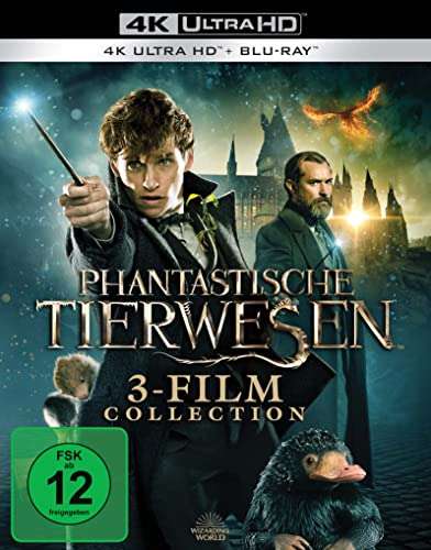 [Amazon] Phantastische Tierwesen 3-Film Collection - 4K Ultra HD / Blu-ray / DVD Version - Prime/kostenloser Versand an Abolstation