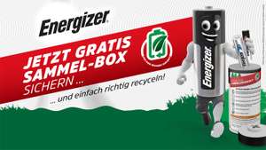 Energizer Albatteriesammelbox gratis