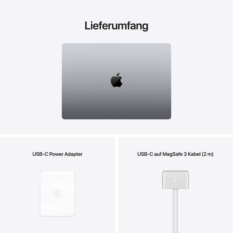 Apple MacBook Pro 16,2", 32GB/1TB SSD, M1 Max 32Core-GPU, 3456x2234 120Hz 1600nits (HDR), 3x TB4, HDMI, Magsafe 3, Space Grau (Wie Neu)