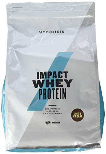 [Amazon] Myprotein Impact Whey Protein Cookies und Cream, 1er Pack (1 x 5000 g) 5kg. 12,54€/kg