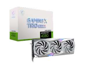 MSI Nvidia GeForce RTX 4080 Gaming X Trio WHITE 16 GB Grafikkarte