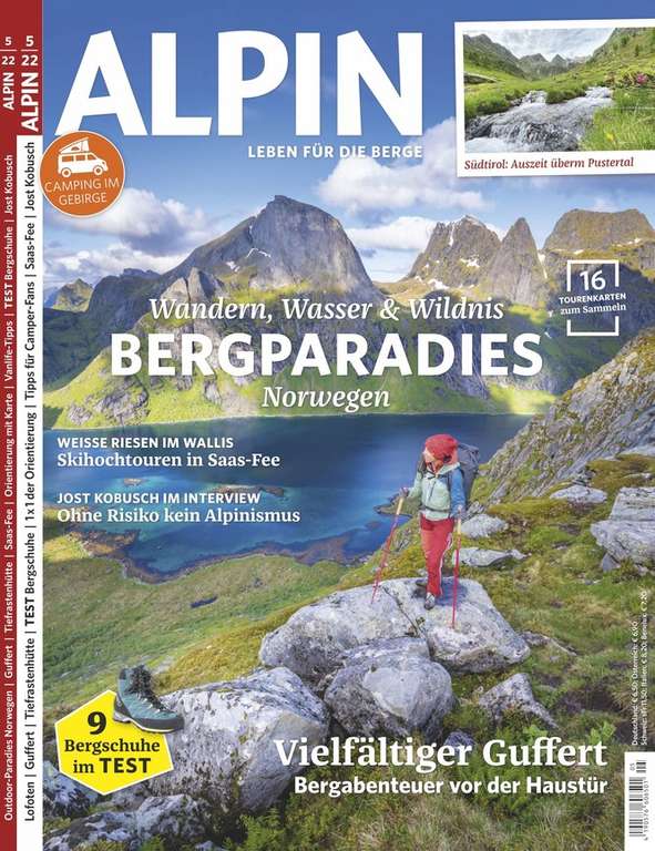 Alpin Halbjahresabo (6 Ausgaben) für 36,60 € mit 35 € Zalando- oder 30 € BestChoice-Gutschein als Prämie // kein Werber notwendig