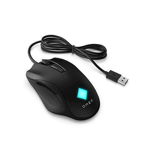OMEN Vector Essential Gaming Maus (OMEN Radar 1 Gaming-Sensor, bis zu 7.200 dpi, Omron Tasten, RGB-Beleuchtung) schwarz - Prime