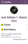 (Google Play Store) Awf Athlete 1: Watch face (WearOS Watchface, digital)