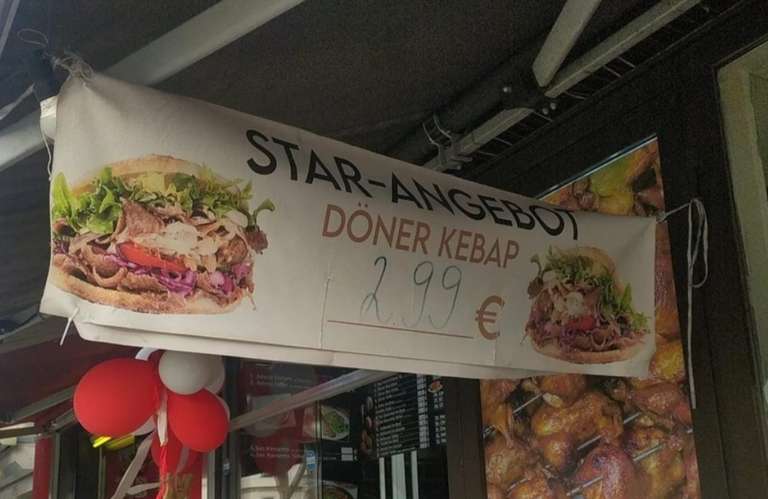 Döner Kebab für 2,99€ wegen Neueröffnung! (Lokal Berlin)