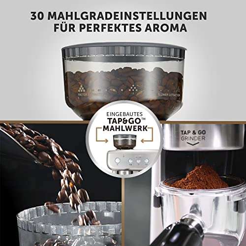 [Amazon.de] Breville Barista Max Siebträgermaschine | Espressomaschine 15 Bar inkl. Kaffeemühle und Tamper - VCF126