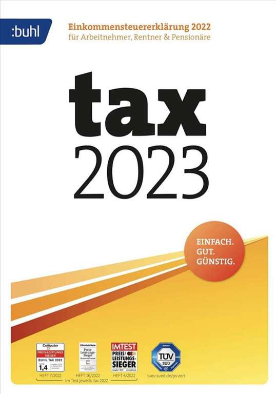Tax Steuer 2023 als Download (für das Steuerjahr 2022)