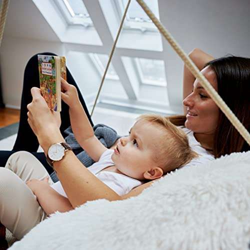 HUDORA Nestschaukel 110 cm - Outdoor und Indoor - Kinderschaukel - Hängeschaukel für den Garten - Kinder & Babyswing - 100 kg Belastbarkeit