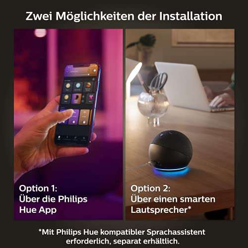 Philips Hue White & Color Ambiance E27 LED Lampe 2-er Pack inkl. Smart Button
