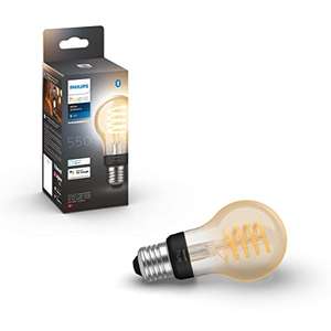 [Amazon Prime] Philips Hue White Ambiance E27 Einzelpack Filament 550 lm 929002477501 [Energieklasse G]