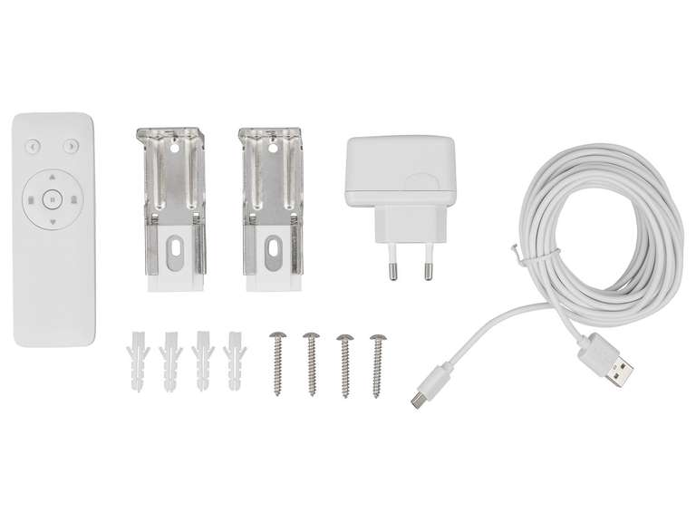 Livarno home Automatik-Verdunkelungsrollo Smart mydealz Fernbedienung) USB-C-Kabel, Home\