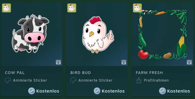 Steam | Festival der Landwirtschaftsspiele | kostenlose Artikel - animierte Sticker und Profilrahmen