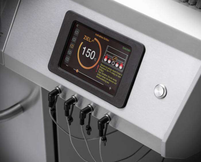Grillfürst G521E Smart Grill - mit automatischer Temperatursteuerung, Hochtemperaturbrenner, Heckbrenner und Edelstahl Rosten