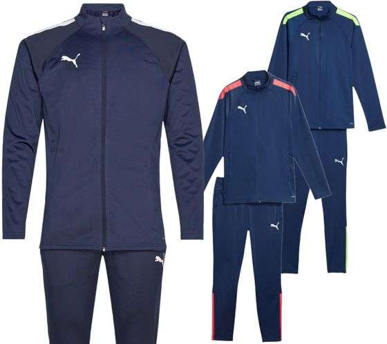 PUMA Teamliga Herren Trainings-Anzug | Sport-Anzug (Jacke & Hose) mit dryCELL-Technologie, 3 Varianten (bis Gr. 3 XL)
