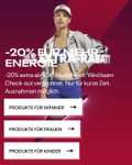 Reebok Mid Season Sale Bis zu 50 % Rabatt, dann weitere 20 % Rabatt bei einem Einkauf von 40 €