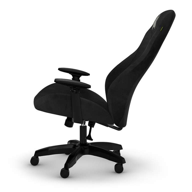 CORSAIR TC60 FABRIC Gaming-Stuhl – Relaxed Fit – Schwarz Gaming-Stuhl (Computerstuhl, mit Stoffbezug)
