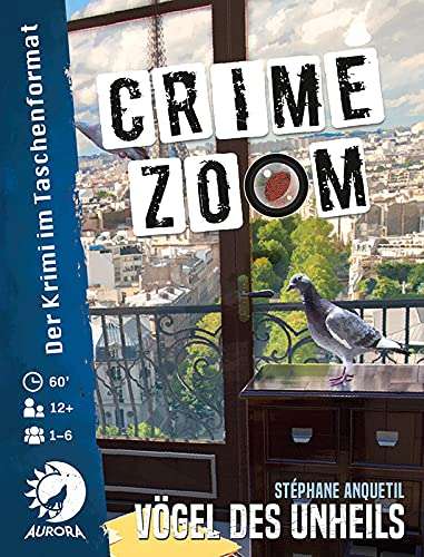 Asmodee | Aurora | Crime Zoom Fall 2: Vögel des Unheils | Familienspiel | Rätselspiel | 1-6 Spieler | Ab 12+ Jahren | 60+ Minuten (Prime)