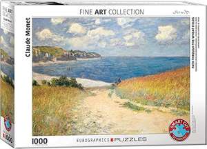 [Amazon Prime] Eurographics 1000 Teile Puzzle Strandweg zwischen Weizenfeldern von Claude Monet