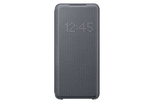 Samsung LED View Smartphone Cover EF-NG980 für Galaxy S20 | S20 5G Handy-Hülle, LED-Anzeige, Grau - 6.2 Zoll (Prime, MM/Saturn)