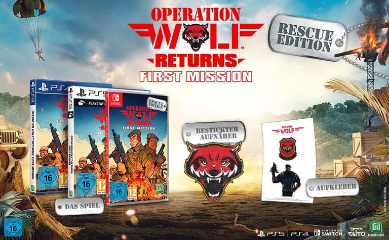 Operation Wolf Returns: First Mission - Rescue Edition PS5 sowie PSVR2 und Nintendo Switch Amazon Prime Retro Feelings (Prime)