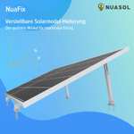 Nuasol Aufständerung Solarmodul Halterung Balkonkraftwerk Flachdach Fassade PV, Neigungswinke 15-30°