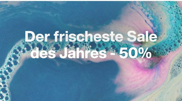 [Online + Offline] Lush 50% Sale, z.B. auf Badebomben, Seife, Geschenk-Sets