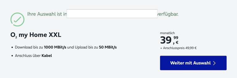 o2 my Home XXL Kabel Internet (1000 Mbit) für 39,99 mtl. anstatt 79,99 mtl.! (Shoop 62 € CB)
