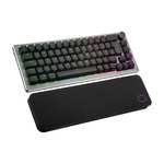 Cooler Master CK721 Mechanische Tastatur - TTC Red - RGB - DE Layout - Aluminium - Space Gray - Handballenauflage