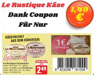 EDEKA - Le Rustique Käse für 1,49 nach Coupon abzug