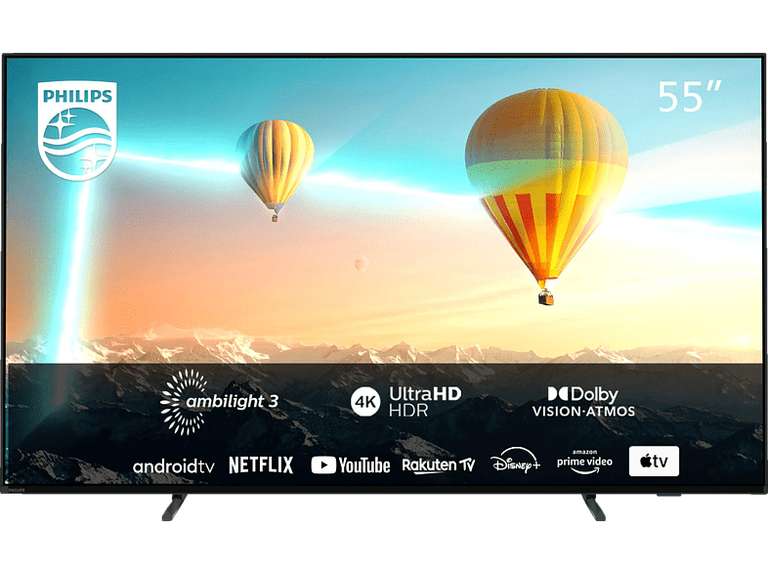 Saturn/MM ● PHILIPS 55PUS8007/12 LED TV (55 Zoll / 139 cm, UHD 4K, Smart TV, Ambilight, Android TV11)