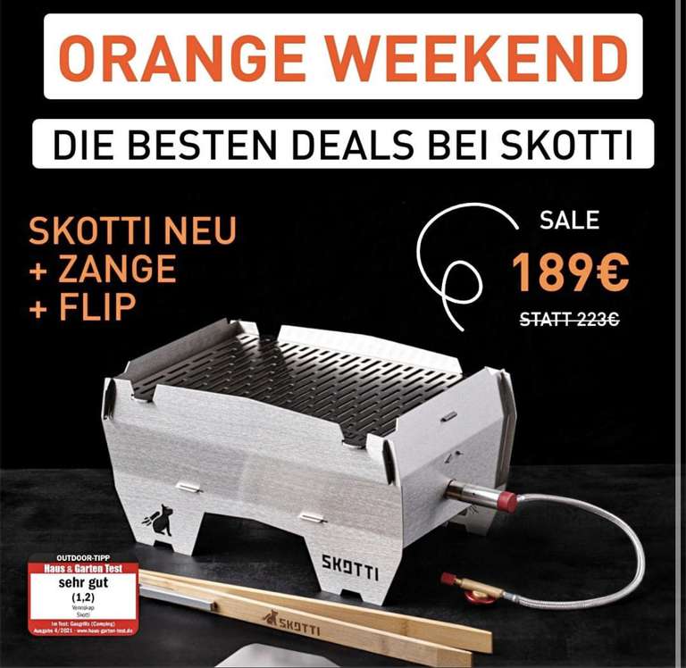 Skotti Grill - Orange Weekend - 20%