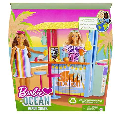 Barbie GYG23 - Loves the Ocean Strandhüttenspaß Spielset