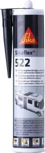 (Prime) Sika-Dichtstoff Sikaflex-522 schwarz, ideal für Fugen innen und außen, UV-stabil und witterungsbeständig, 300 ml (auch in grau/weiß)