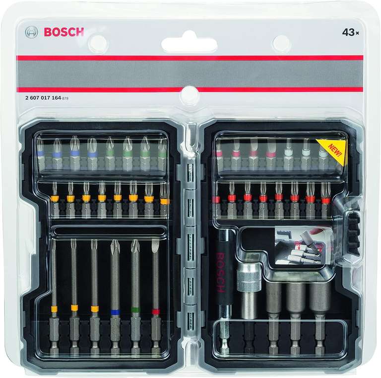 Bosch Professional 43tlg. Schrauberbit und Steckschlüssel-Set (Prime)