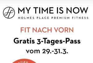 Holmes Place 3-Tages-Pass gratis (29.3.-31.3. und 6.4.-17.4.), Lokal (Berlin, Hamburg, Düsseldorf, Essen, Köln, Lübeck)