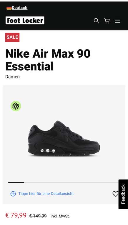 Nike Air Max 90 Damen (bis Größe 39)