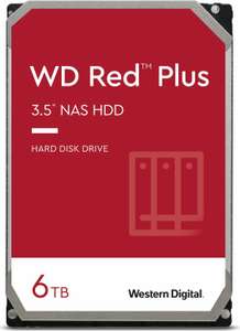 Festplatte Western Digital WD Red Plus 6TB, SATA 6Gb/s WD60EFZX für Dauerbetrieb