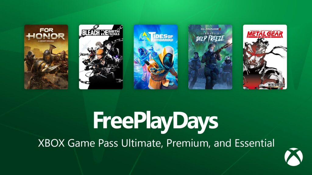 Xbox Free Play Days: For Honor, Bleach Rebirth of Souls, Killing Floor 3, Metal Gear Solid & Tides of Tomorrow