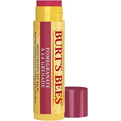 Burt's Bees 100% Natürlicher getönter Lippenbalsam, Granatapfel, mit Bienenwachs und Fruchtextrakten (Prime Spar-Abo)