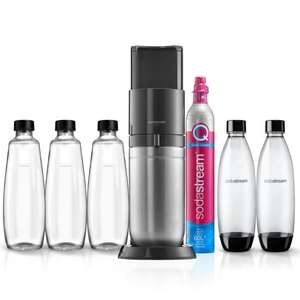 Soda Stream Hydration Kit Duo inkl. CO2 Zylinder, 3x Glasflasche, 2x Kunststoffflasche