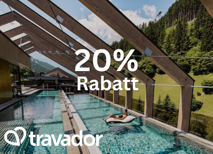 [CB] Travador - August-Special | 20% Rabatt auf Kurz- und Wellnessreisen | z.B. nach Italien, Östereich oder ins Disneyland Paris