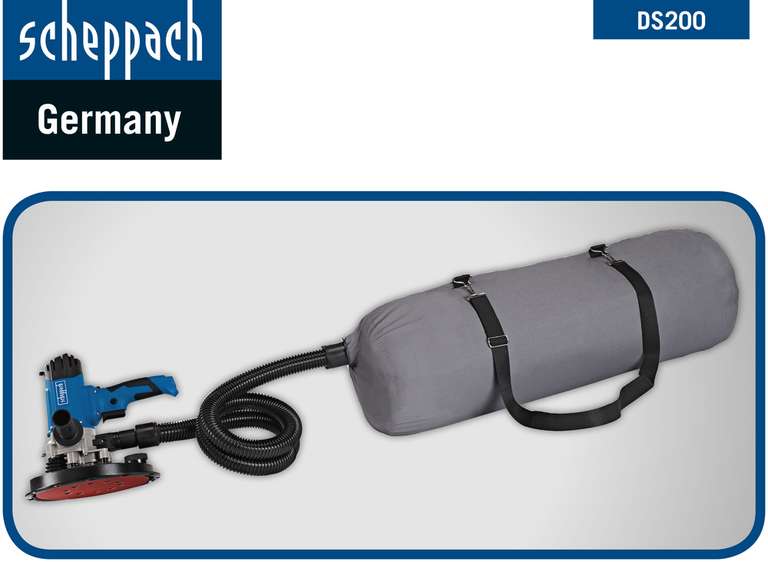 Scheppach Wand- und Deckenschleifer DS200 für 52,94€ [Norma24 mit giropay]