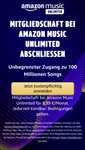 ING Dealwise Amazon Music Unlimited für Prime Mitglieder kostenlos