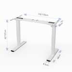 Flexispot Tischgestell EC5 (elektronisch höhenverstellbar, Höhenverstellung 60 -125cm, grau)