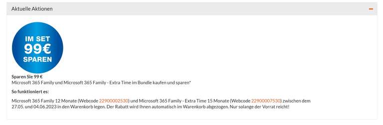 Microsoft 365 Family 27 Monate 99,- €